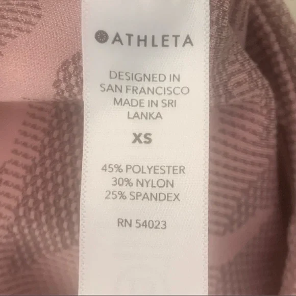 ATHLETA Lot of 2 Pair Capri Leggings Size XS Pink Camo Gray Running Yoga - Picture 9 of 16